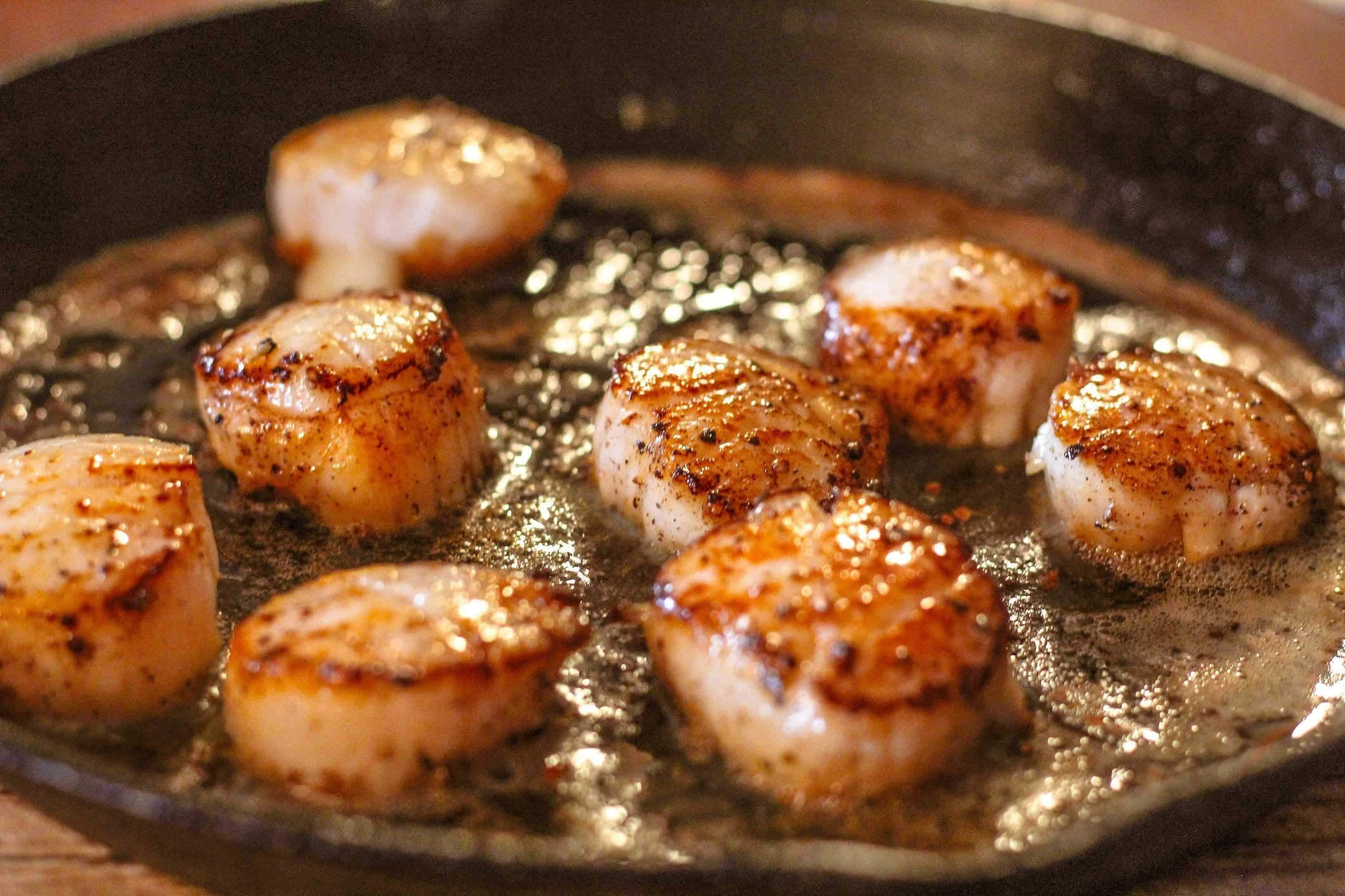 ST: Searing Class ~ Sea Scallops, Chicken Breasts, Pineapple, March 7