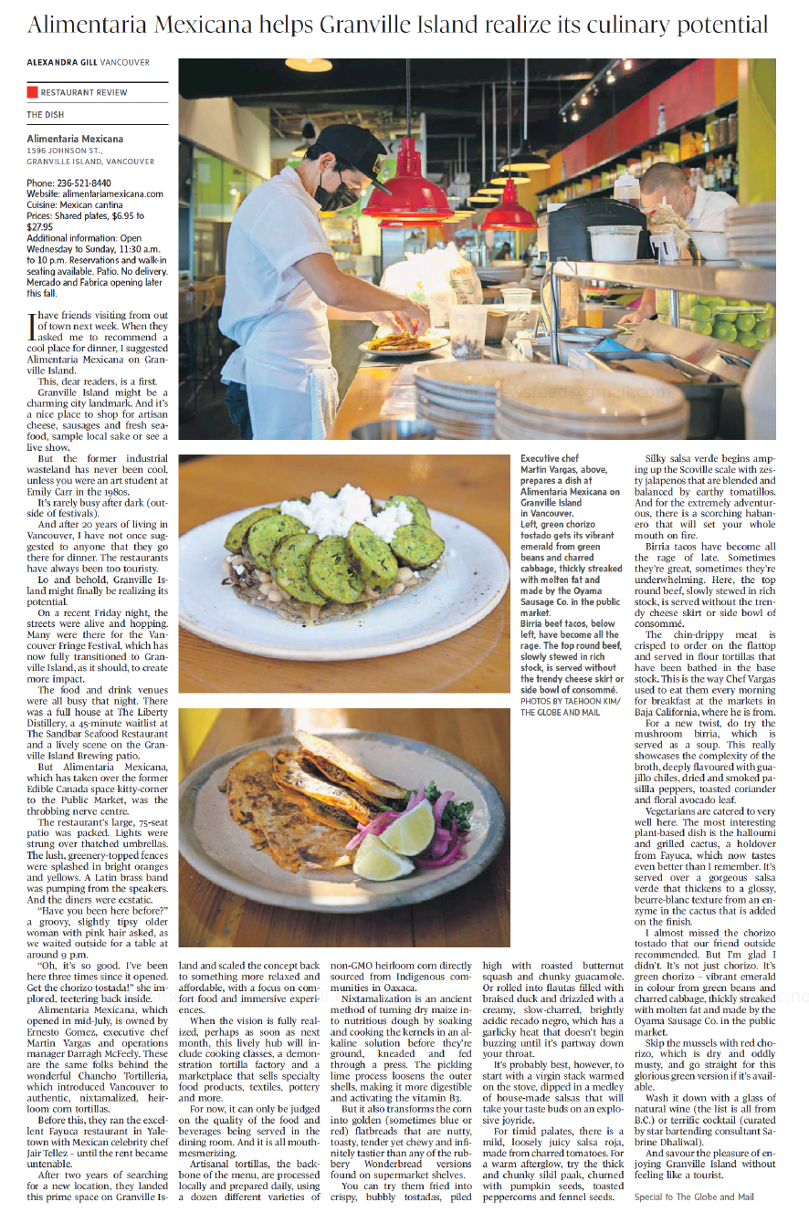 Alimentaria Mexicana helps Granville Island realize its culinary potential