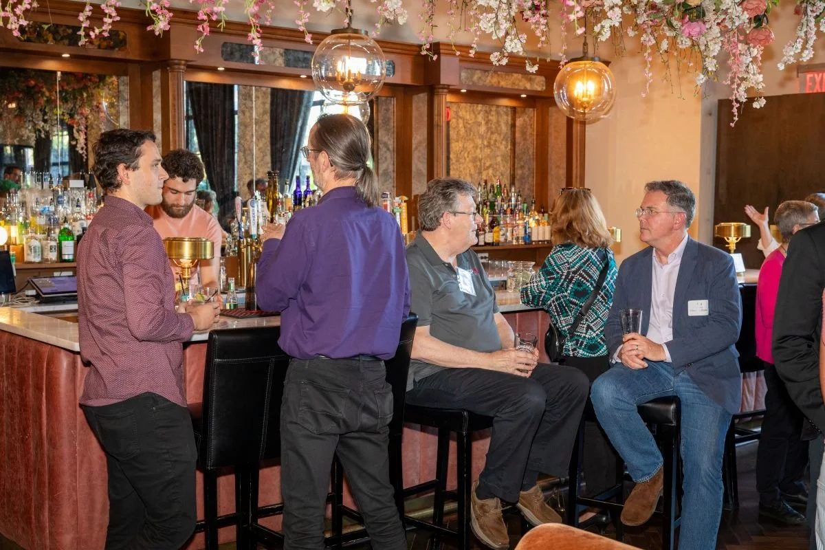 Informal conversations offered ample opportunity to meet and reconnect.