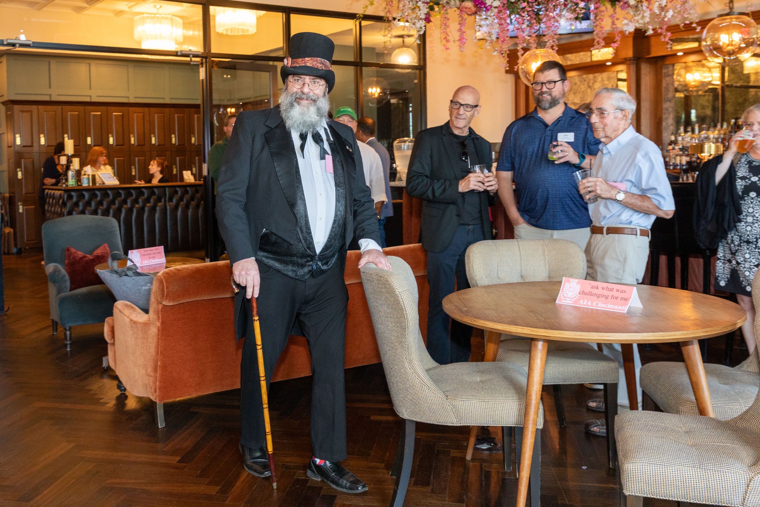 James K. Wilson, AIA Cincinnati's first president, made a surprise appearance.