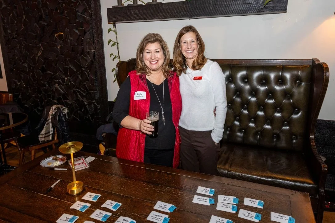 Cindy Begley & Jenna Wasz welcoming guests