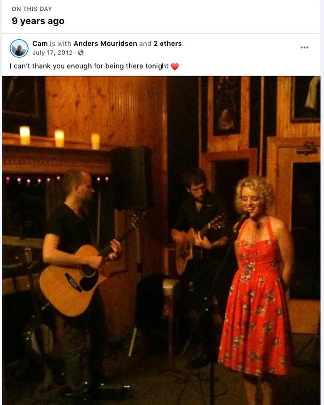 Holy smokes! 9 years ago today we played our very first Cam showcase in a basement studio somewhere in Nashville. @camcountry @douglascshowalter