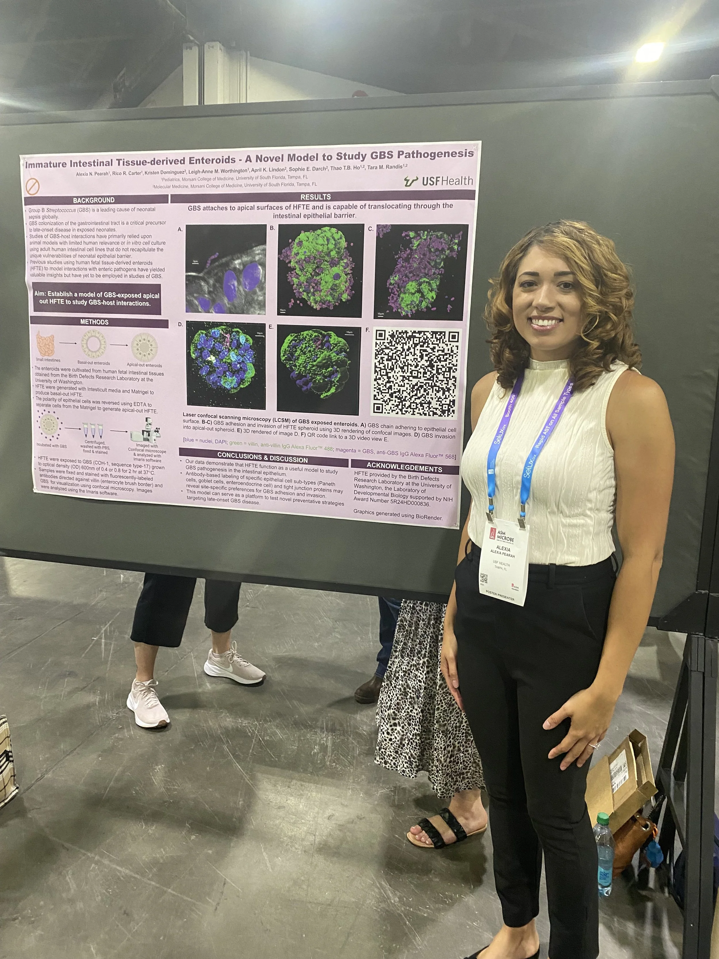 Alexia Pearah presenting at ASM Microbe 2024 in Atlanta, GA