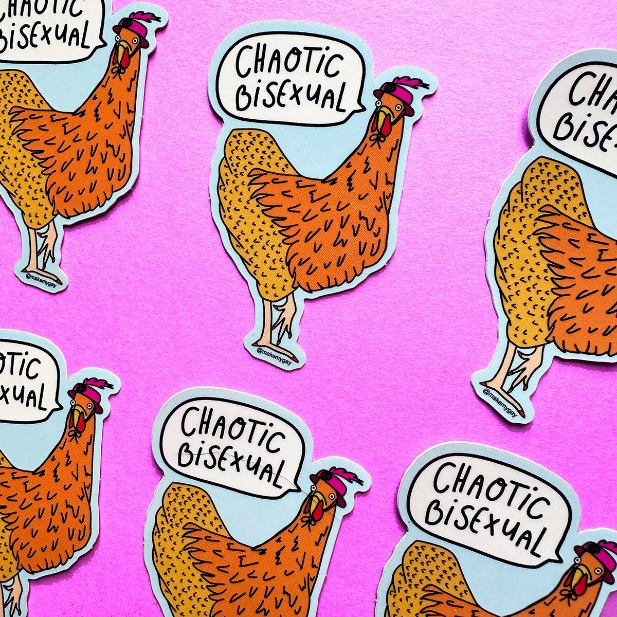 Chaotic Bisexual sticker!