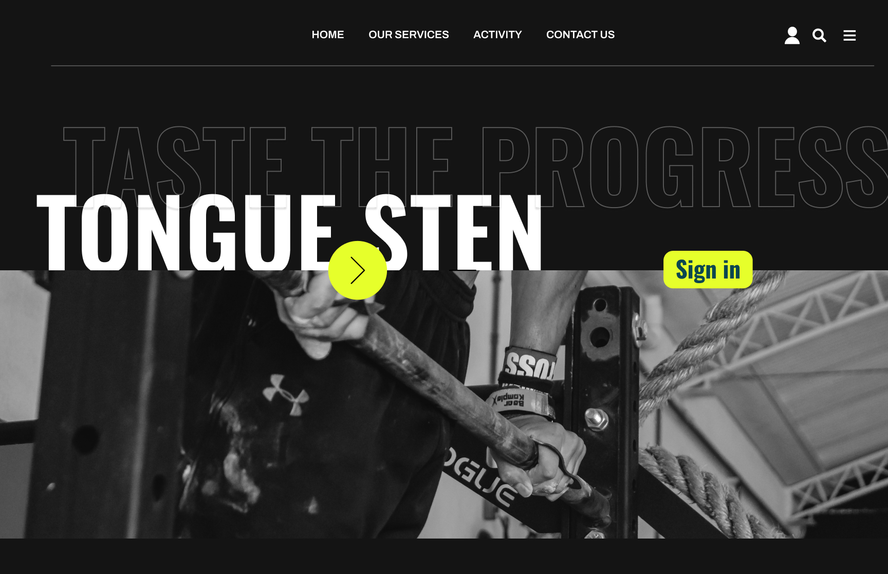 Tonguesten AI fitness concept prototype