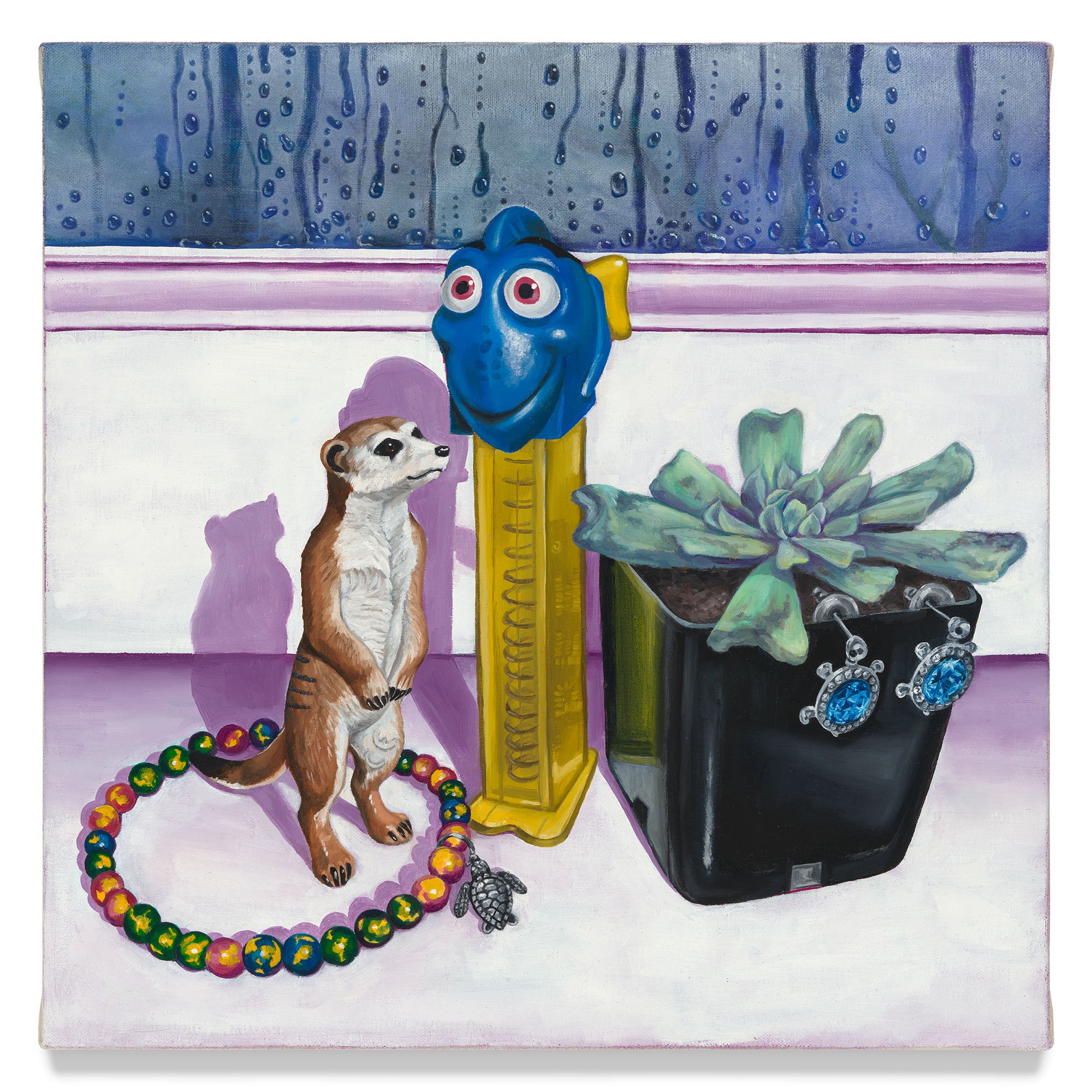 "Zoo Souvenirs" Oil on canvas, 16"x16", 2021