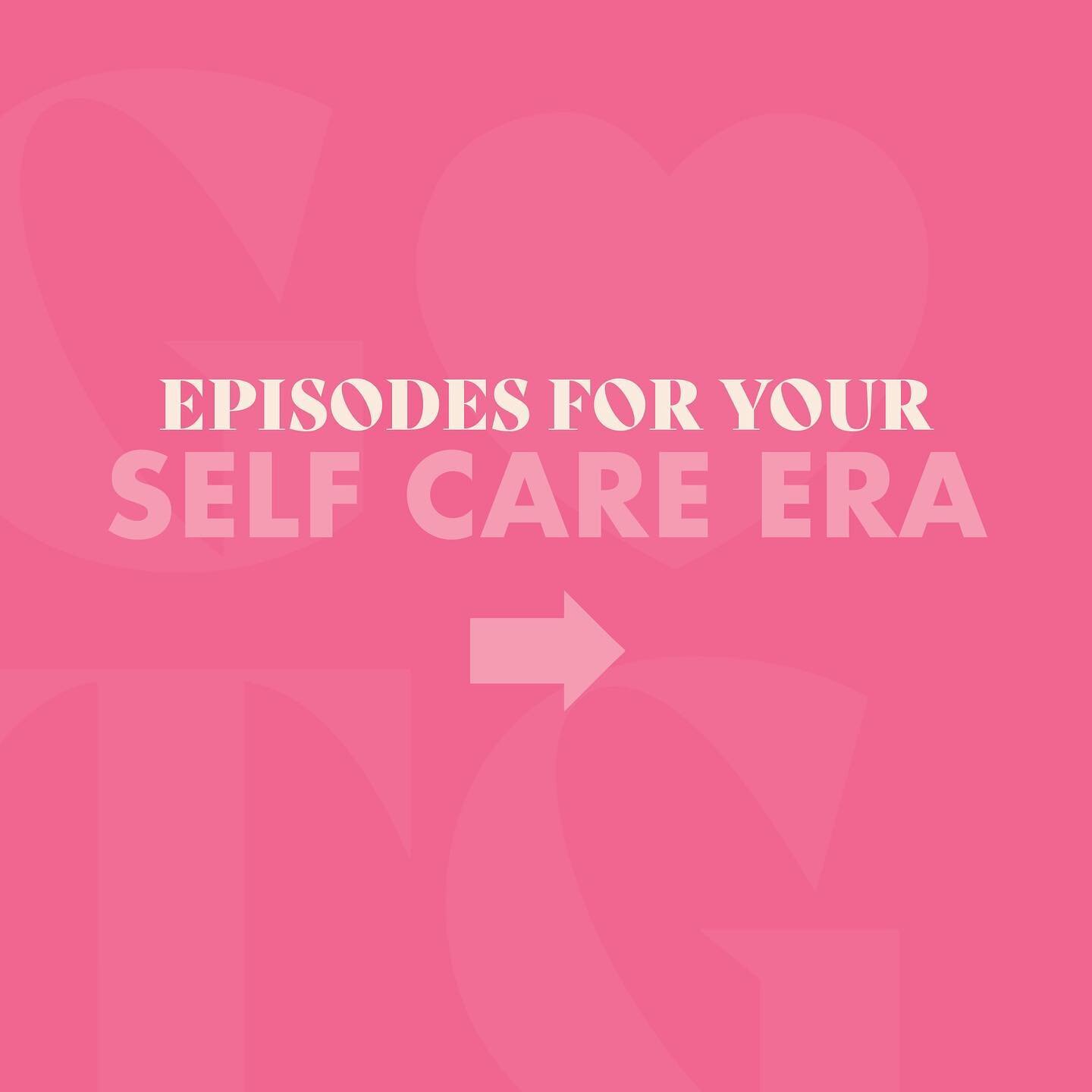 Happy Friday 💗 Having a self care weekend? Here are some episodes that may fuel that for ya! 🛁🧘&zwj;♀️😌 #selfcare