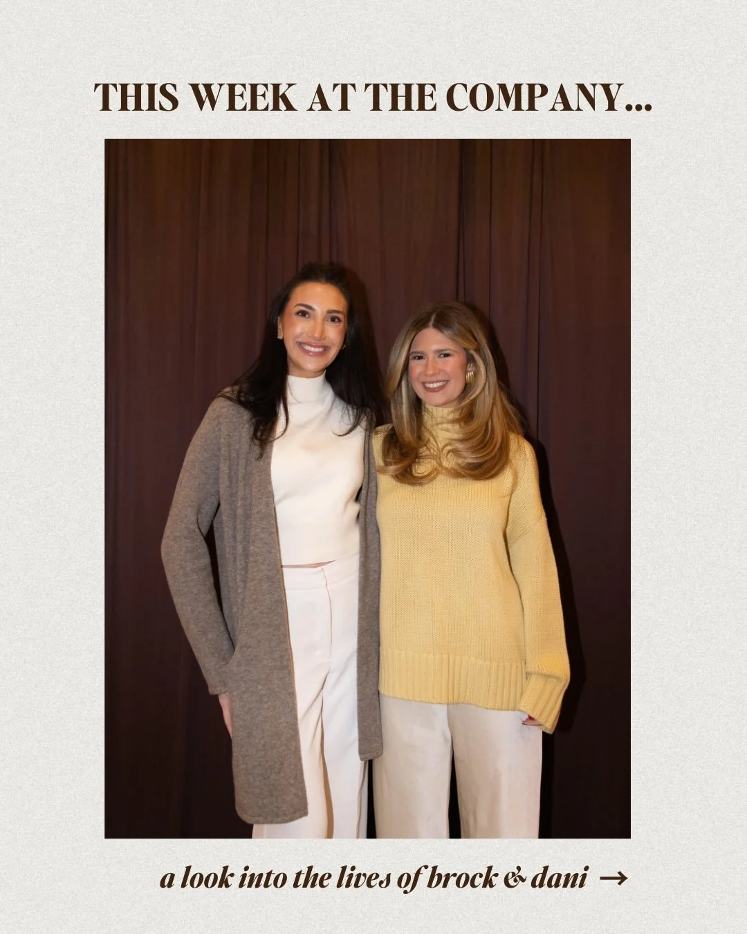 brock and dani are VERY busy this week!!💅