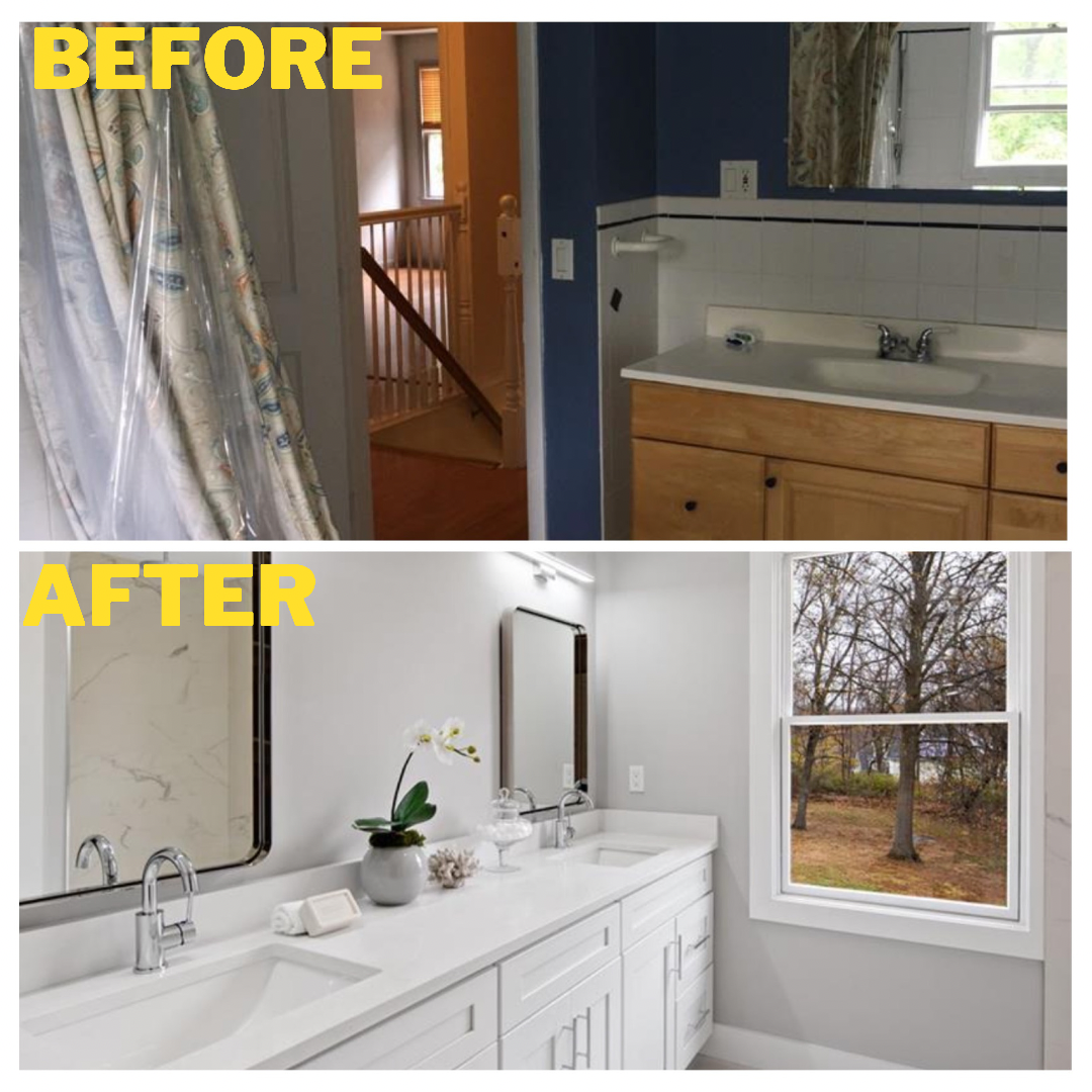 Lounsbury Rd Bathroom Before &amp; After