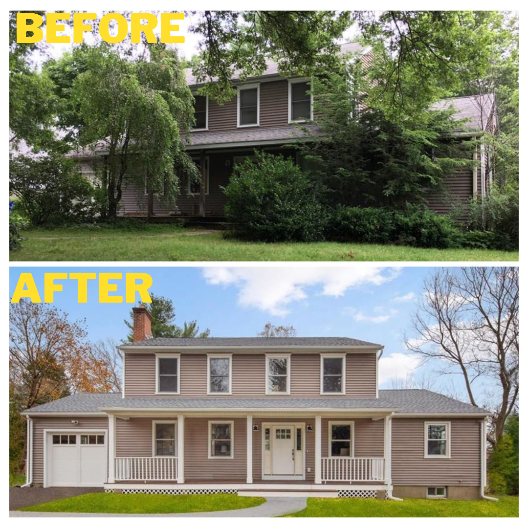 Lounsbury Rd, Ridgefield Before &amp; After