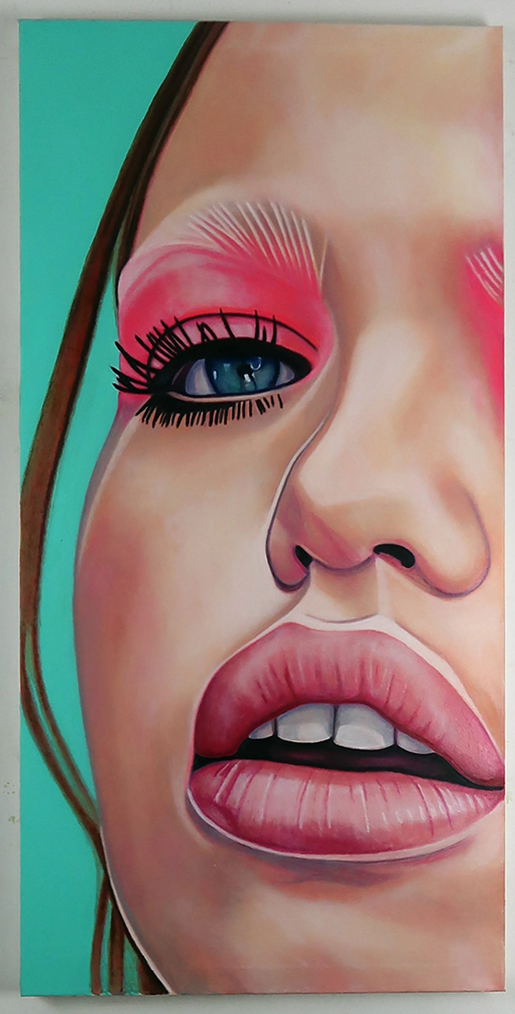 Daphne Groeneveld, 2026. Oil on canvas. 24 x 48 inches.