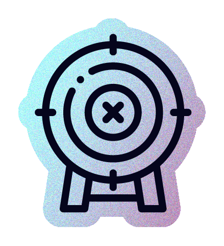 Icon of a target with an arrow in the bullseye.