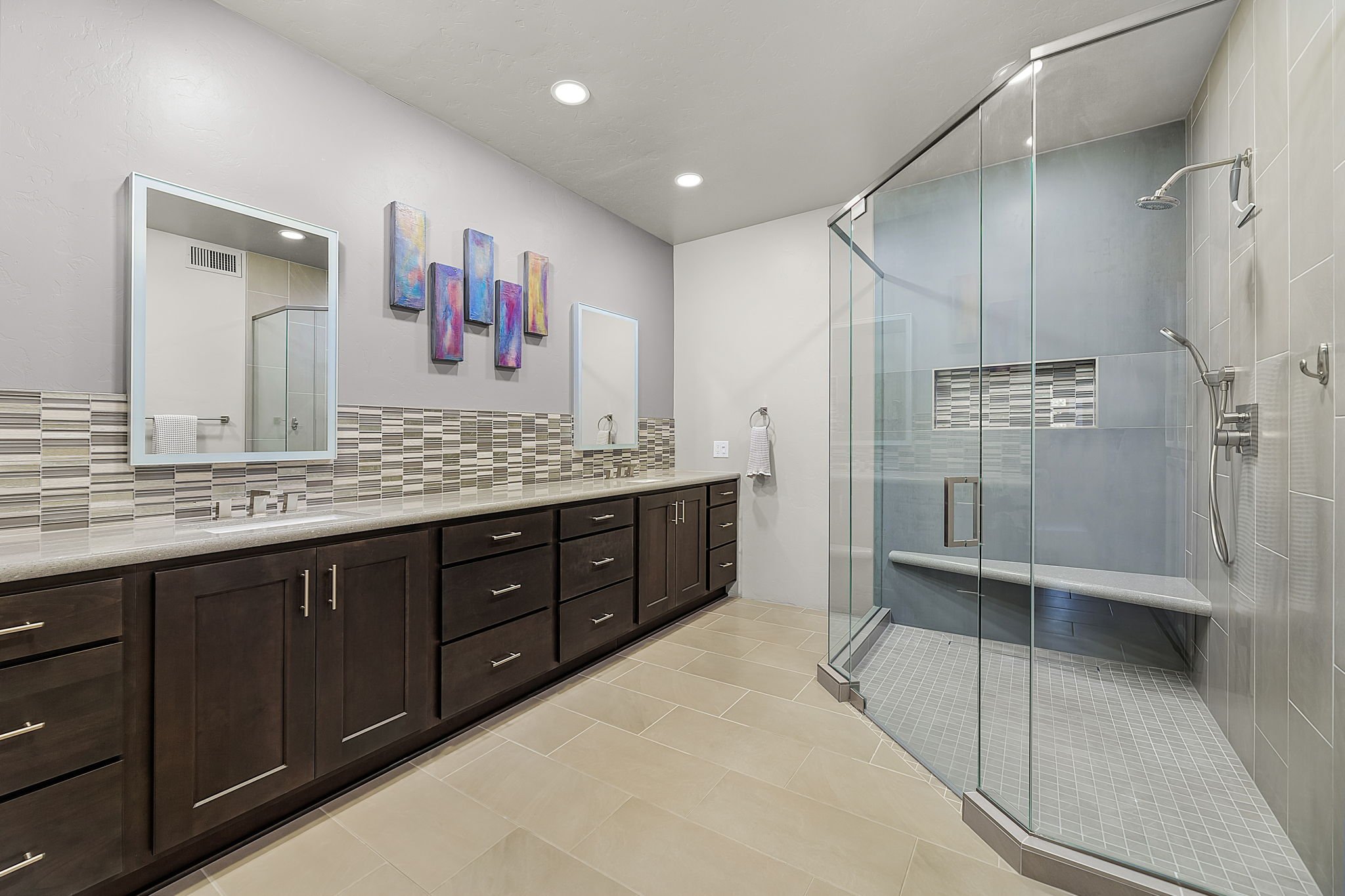 Full Bathroom View - Intrepid Interior Design