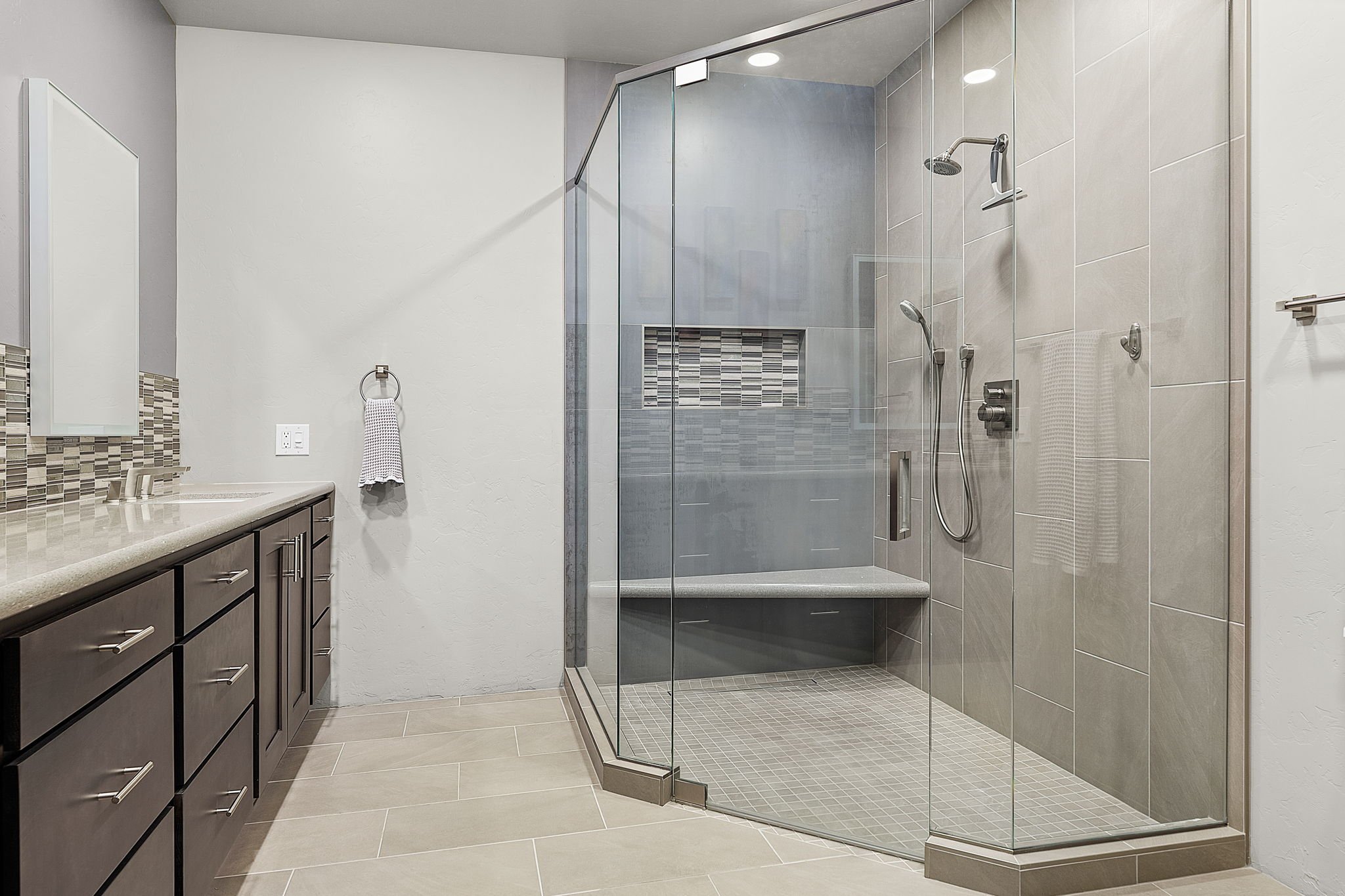 Shower View - Intrepid Interior Design