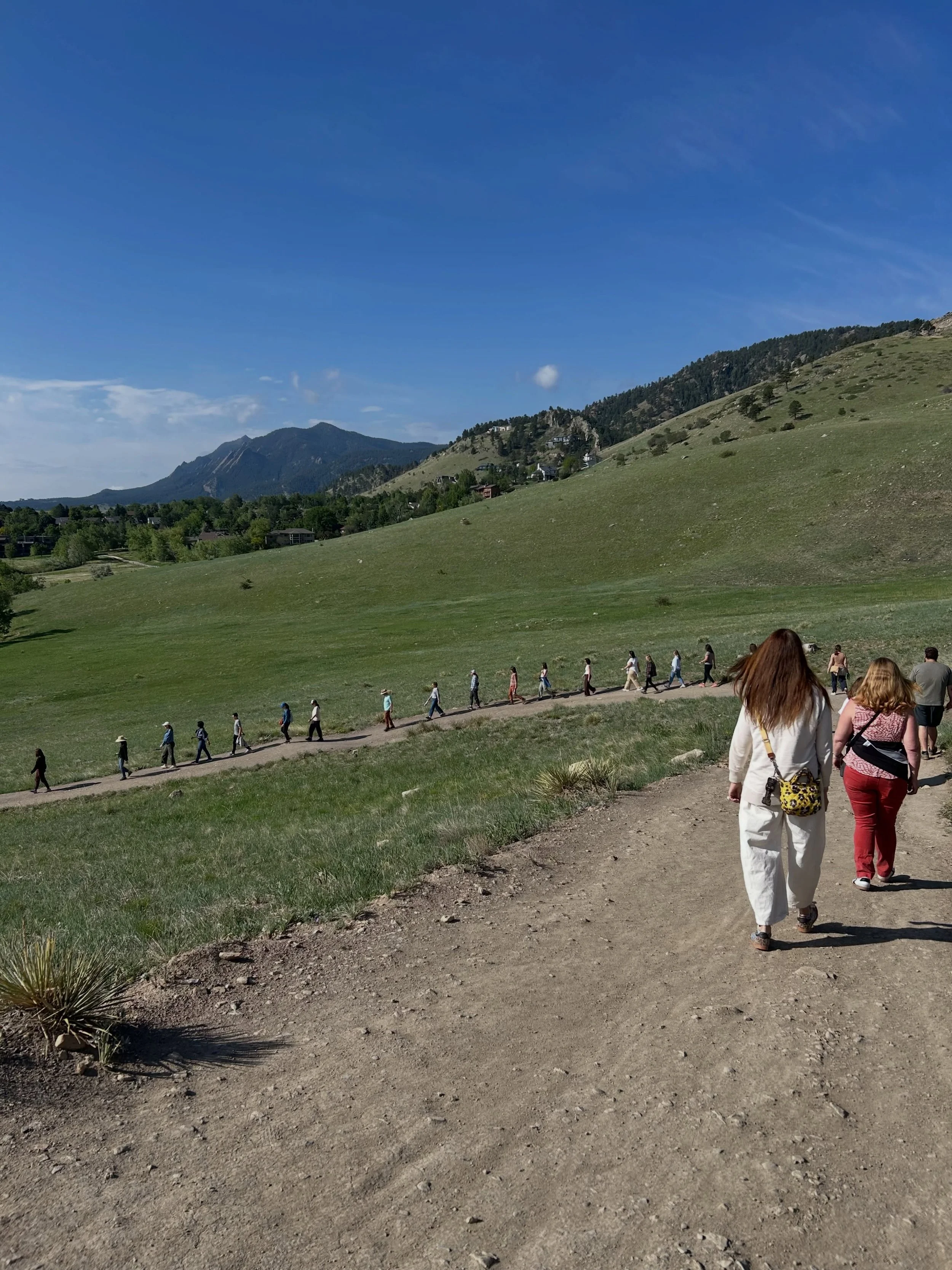 Our most recent workplace offering - 23 colleagues, a 2.5 day immersive experience, movement, mindfulness, and nervous system regulation. 

If you find yourself stuck, ruminating, self-doubting, unsure, self-aggressive, perfectionistic, or self- avoi