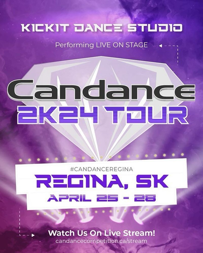 Looking forward to our weekend of dance in Regina! Best of luck to all dancers competing @candancecompetition 💃🕺🏽 💎