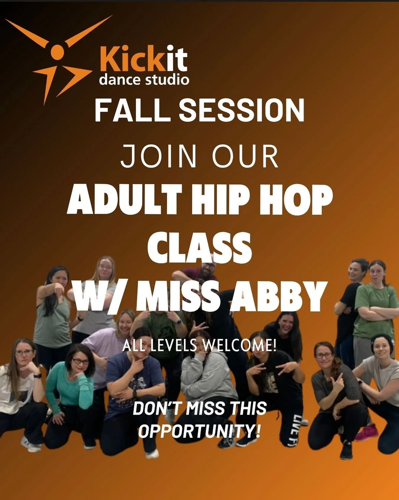 Adult Hip Hop is back! π Get ready for another fun-filled session packed with hip hop fundamentals, fresh choreography, and great vibes. Open to all levels!
πΊ Mondays | 8:45–9:45 PM
π
 Oct 20 – Dec 15
π²$150 + GST
Register online toda