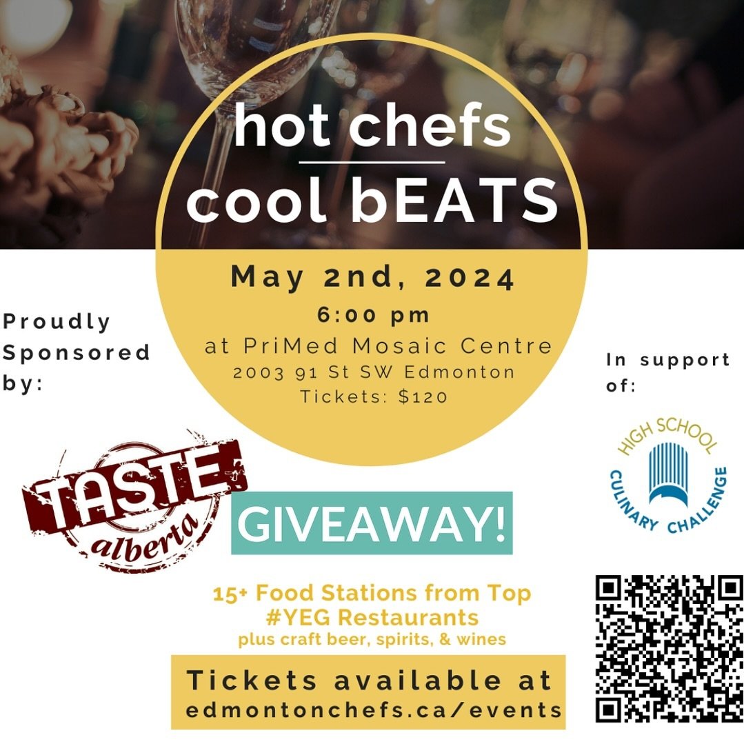 🎉GIVEAWAY ALERT 🎉&nbsp;

Want to spice up your week with a sizzling culinary adventure? In support of High School Culinary Challenge @hsccyeg we are giving away&nbsp;2&nbsp;tickets to the hottest event in town - Hot Chef&rsquo;s, Cool bEATS! 🍴

Ge