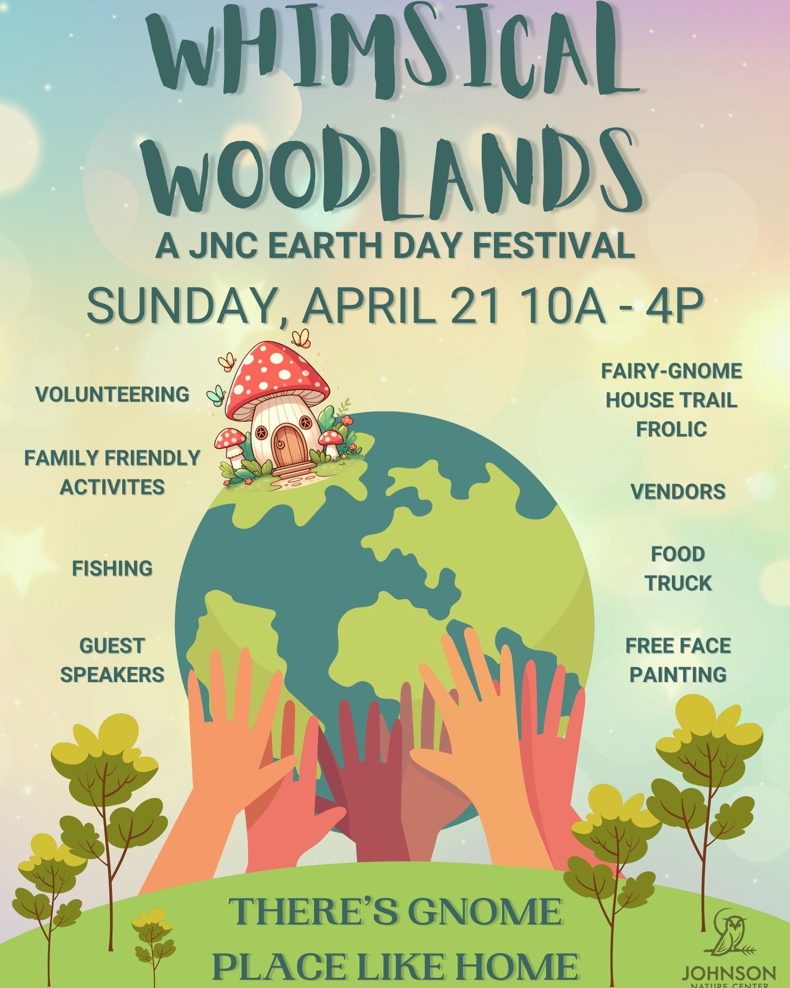 TODAY IS THE DAY!!! Come join us at the Johnson Nature Center between 10 am and 4 pm for Whimsical Woodlands! Discover unique offerings from vendors like Hedgewitch Haven, selling exquisite handmade jewelry adorned with semi-precious stones, homegrow