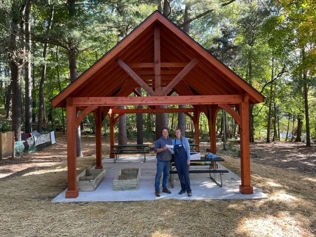 Jerry Poore OUTDOOR CLASSROOM CONSTRUCTED — JohnsonNatureCenter