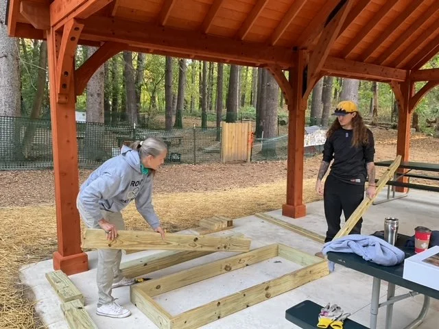 Jerry Poore OUTDOOR CLASSROOM CONSTRUCTED — JohnsonNatureCenter