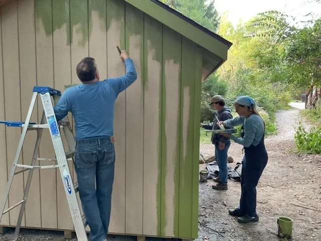 Jerry Poore OUTDOOR CLASSROOM CONSTRUCTED — JohnsonNatureCenter