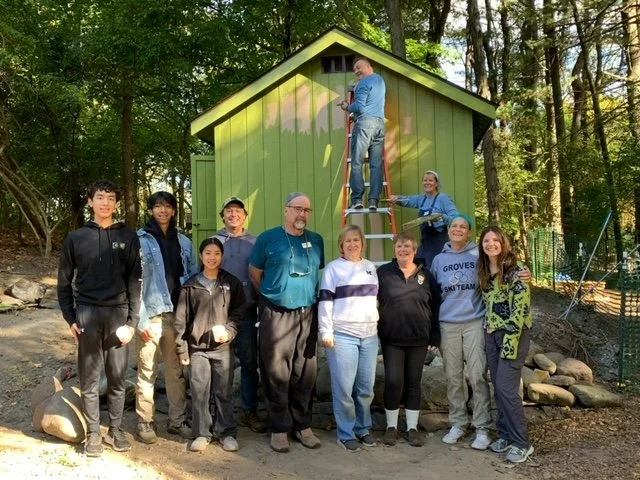Jerry Poore OUTDOOR CLASSROOM CONSTRUCTED — JohnsonNatureCenter