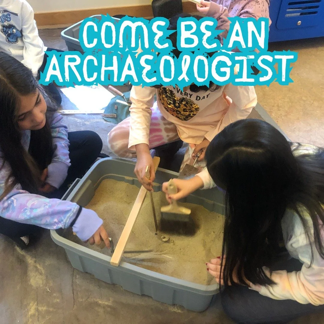 Dig into the weekend at the nature center with an indoor ARCHAEOLOGY dig. Come enjoy this activity while the building is open this Saturday, 10am-4pm.