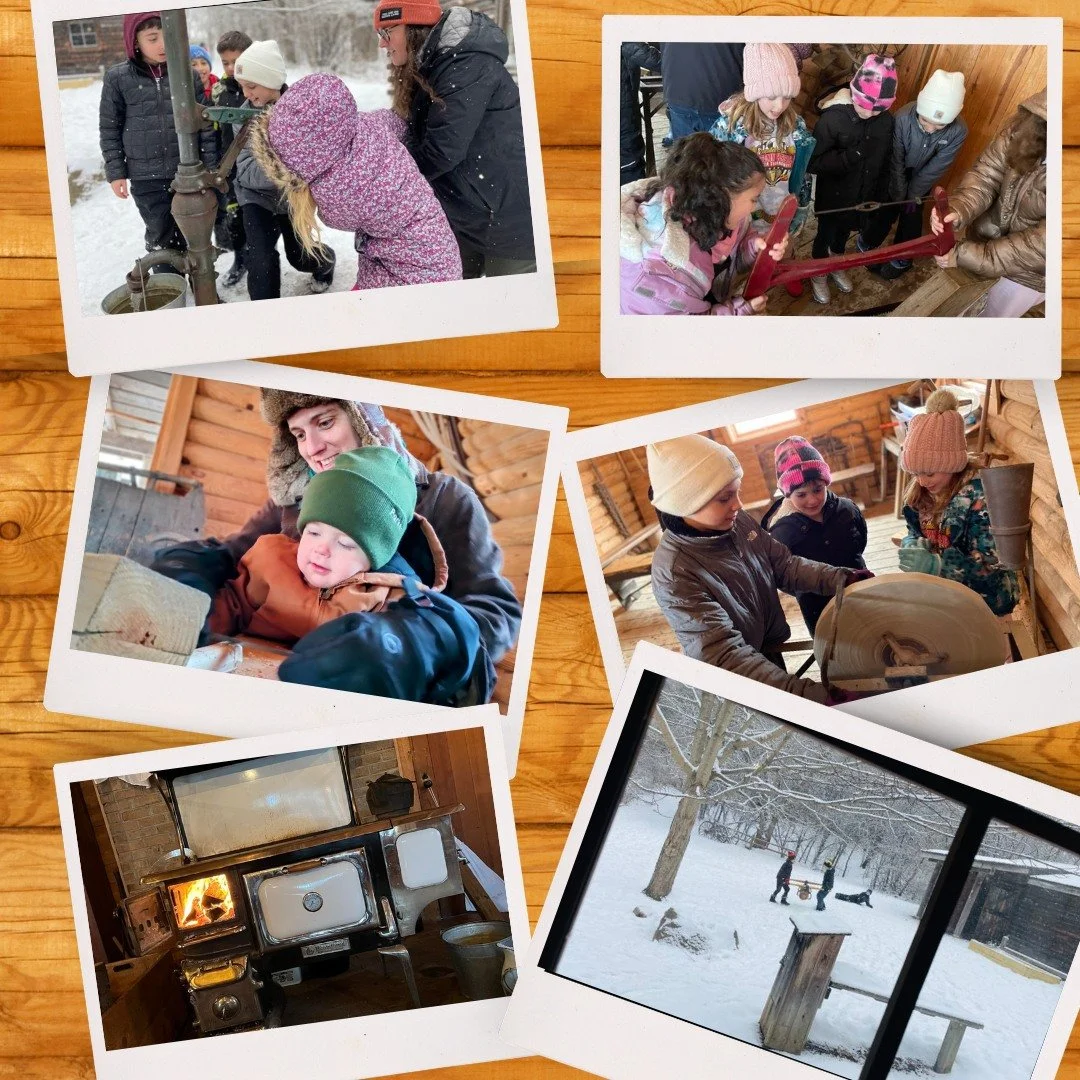 Step back in time and check out the log cabin and tool barn during our Sap Happy Event! Try your hand at some old-time tools, then warm up in the cabin with corncakes and maple syrup samples! 
Register for the even at www.johnsonnaturecenter.org/mapl