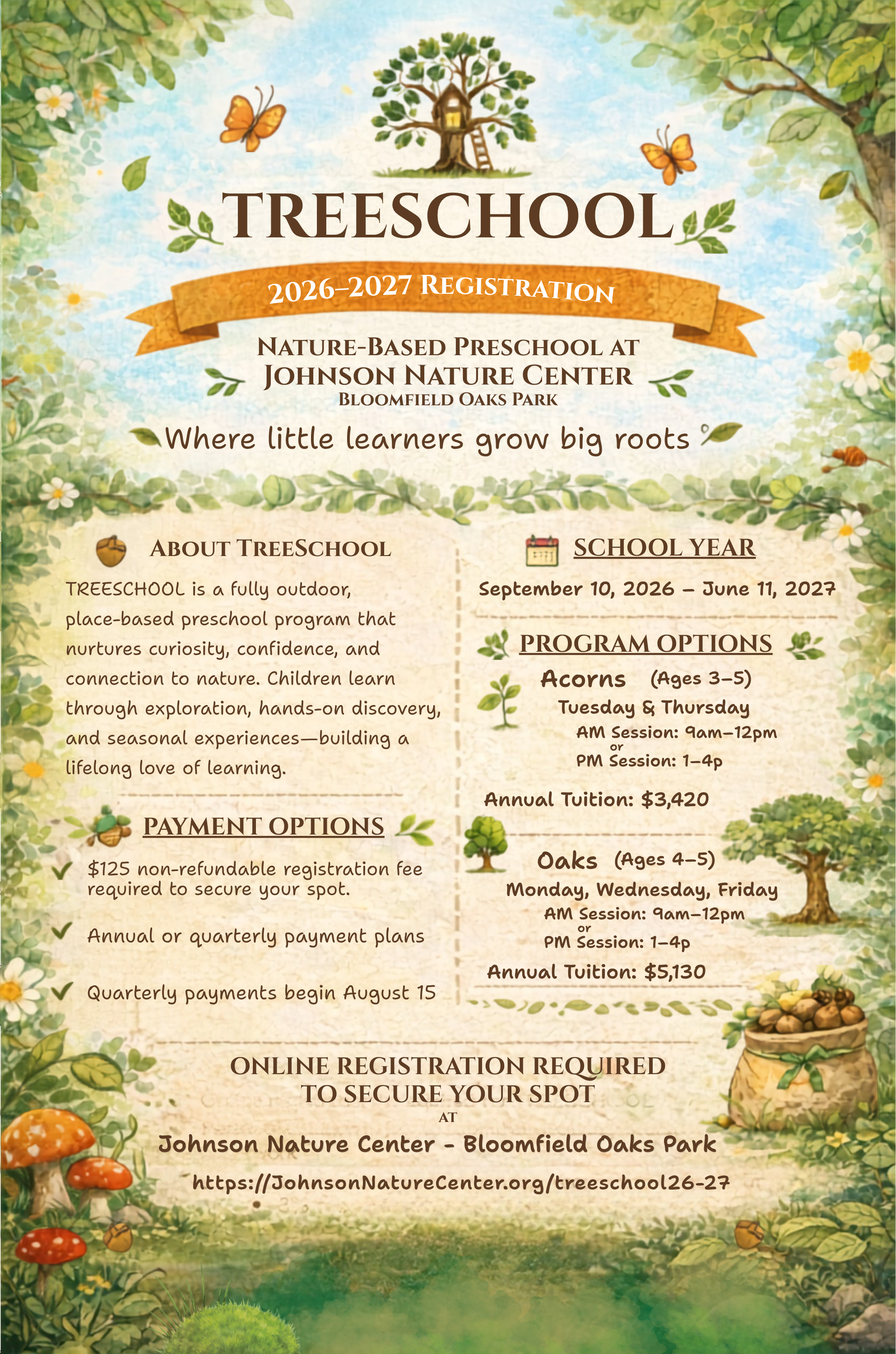 TreeSchool 2026-27 — JohnsonNatureCenter