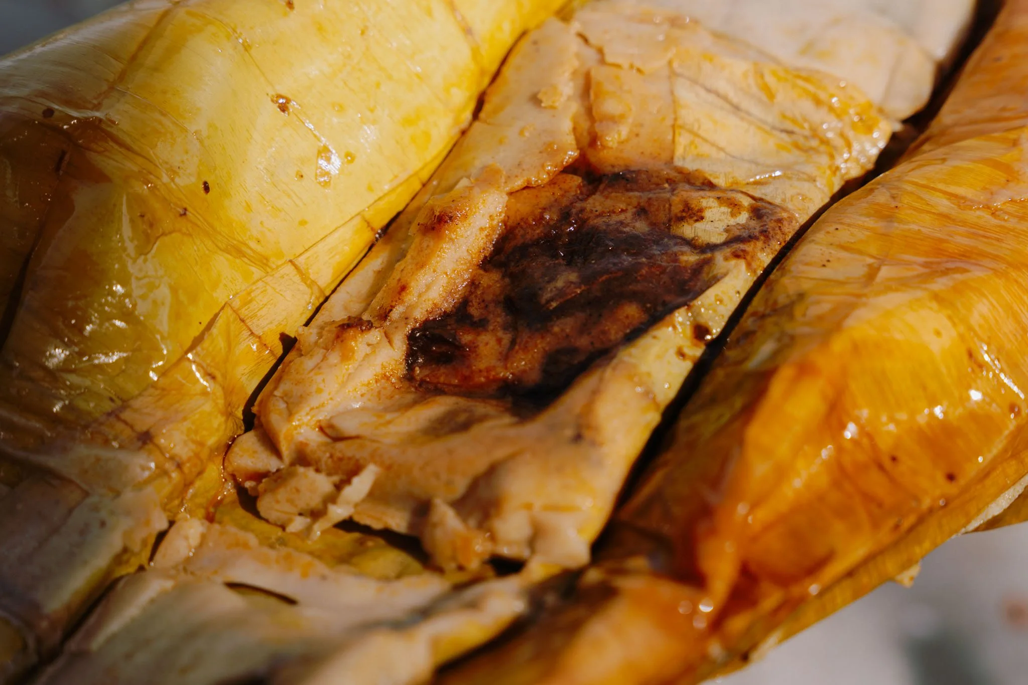 Tamales de mole coloradito