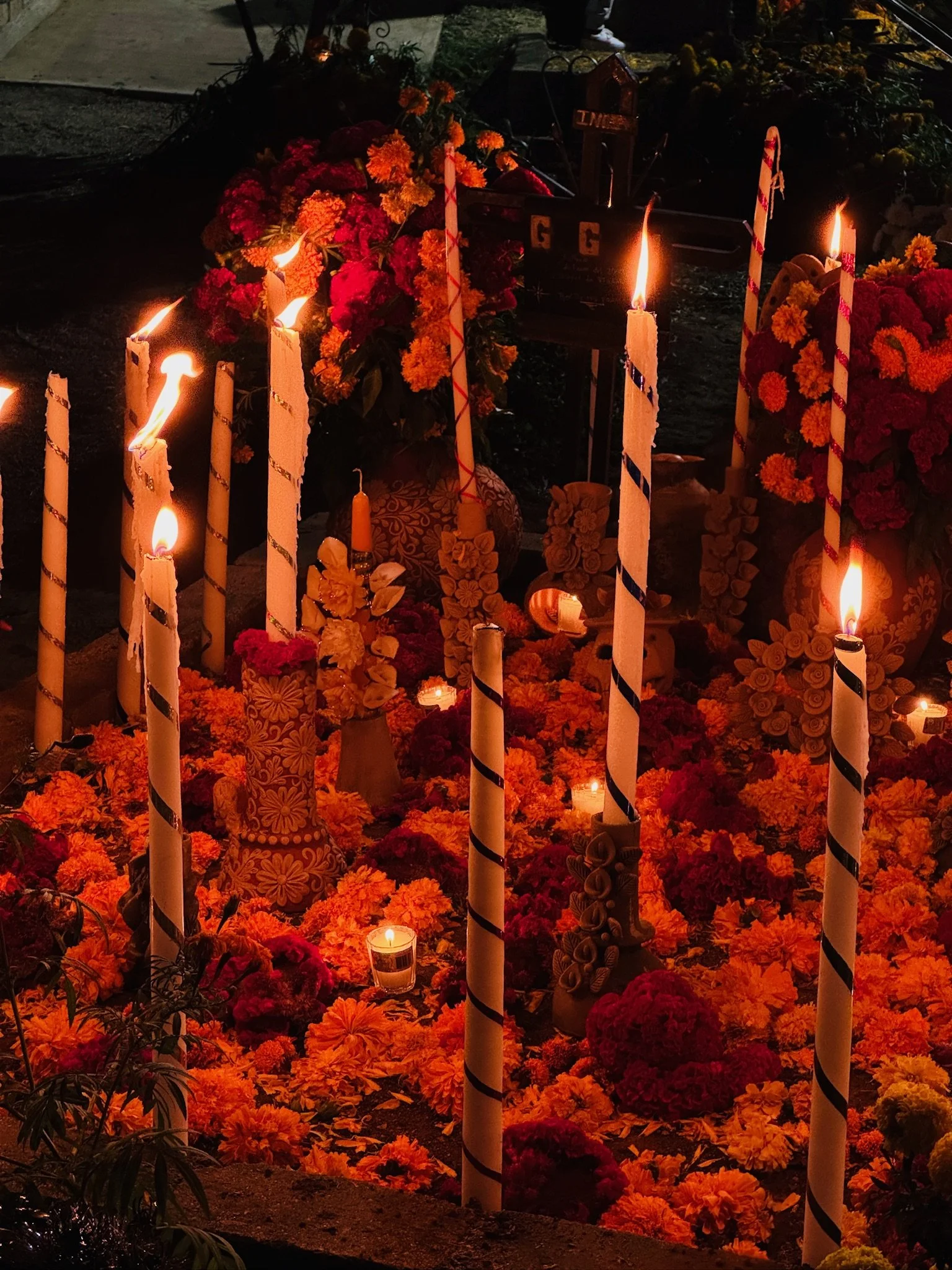Visit a graveyard celebrations at night