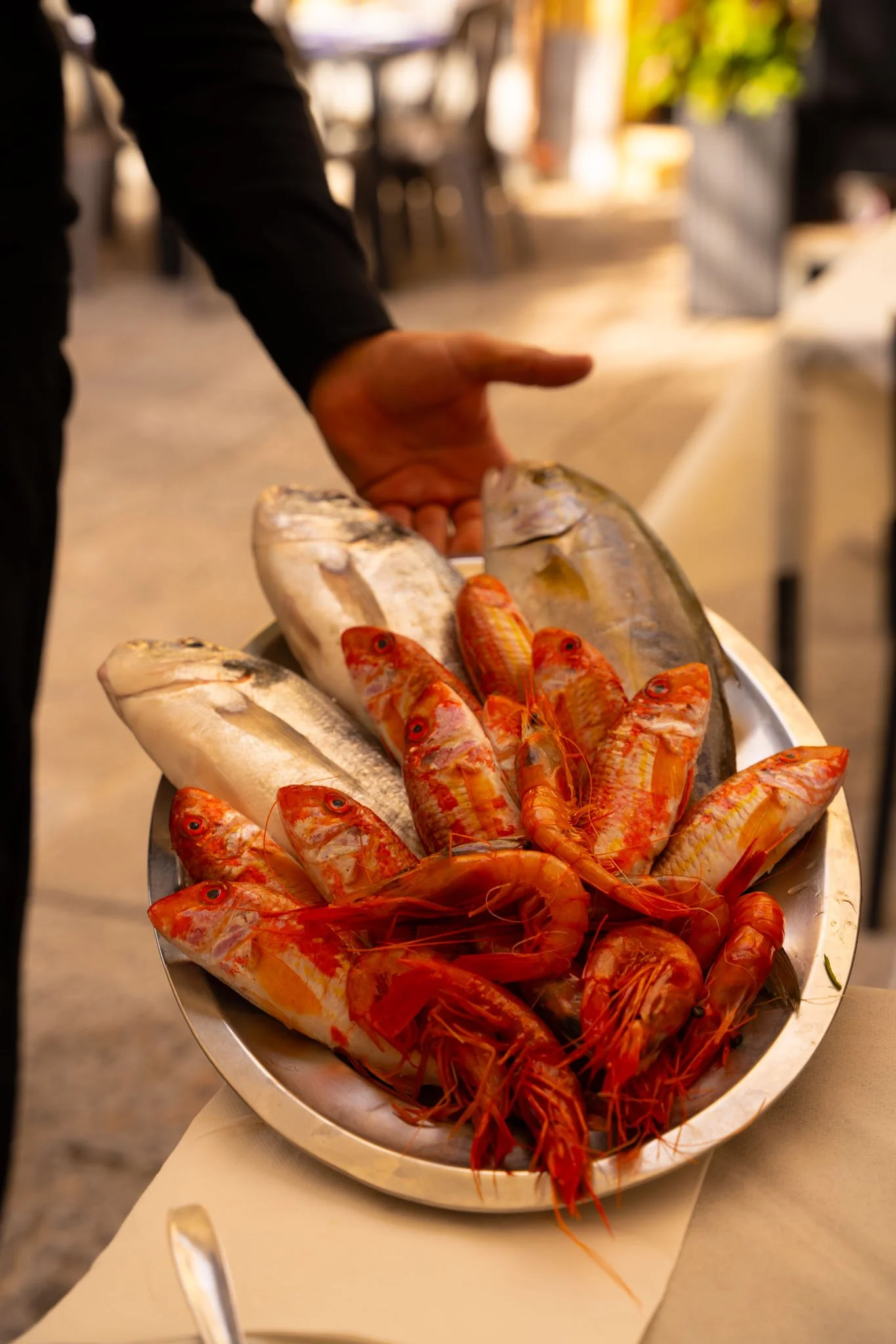 Fresh fish grilled a-la-minute