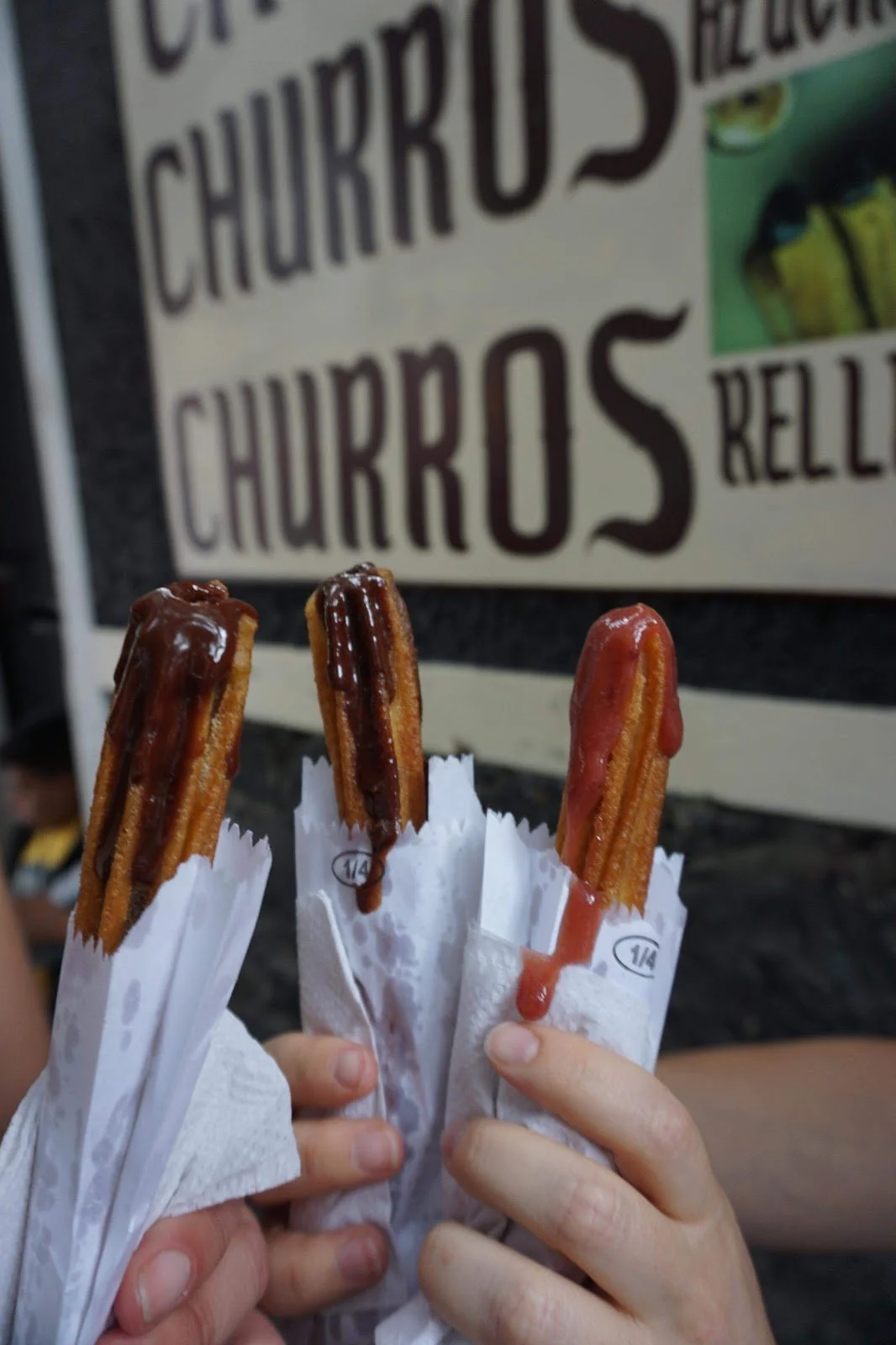 Enjoy traditional churros
