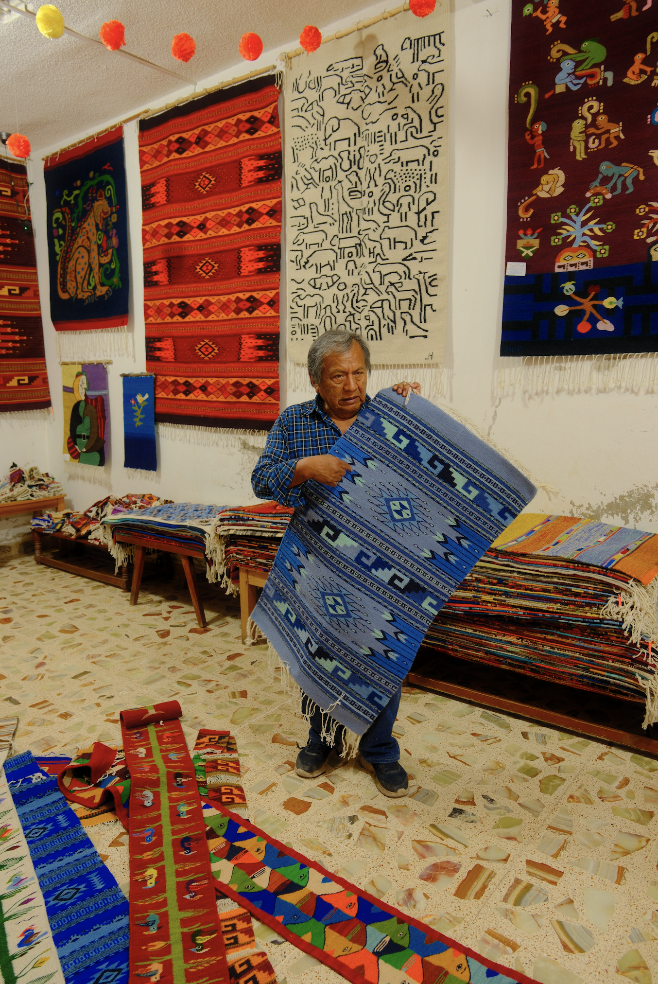 Rug weaving in Teotitlán del Valle