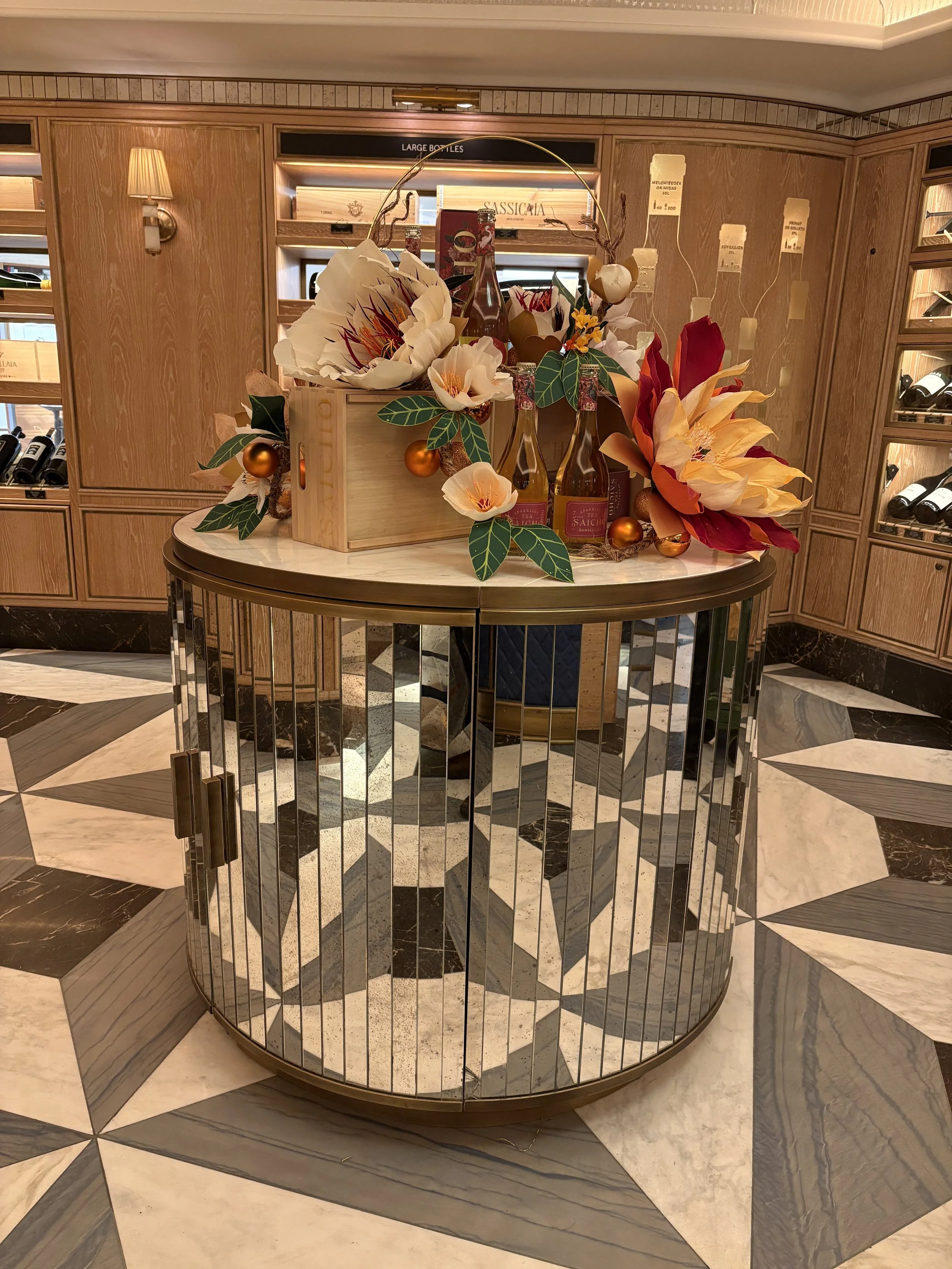 Harrods Saicho Sparkling Tea Display