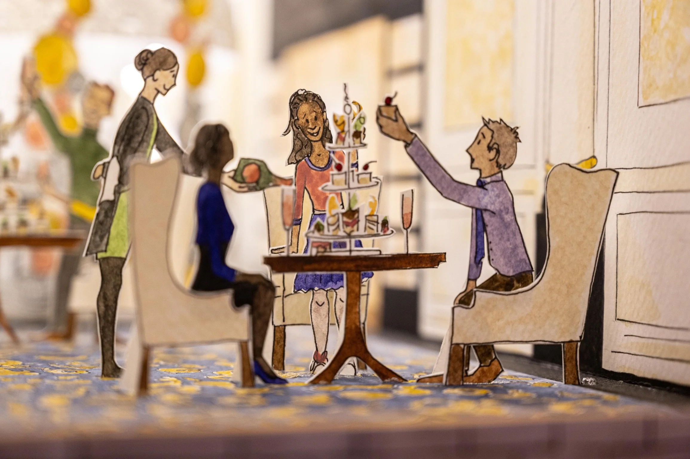 Savoy Dolls House - Christmas Installation - Polar Black