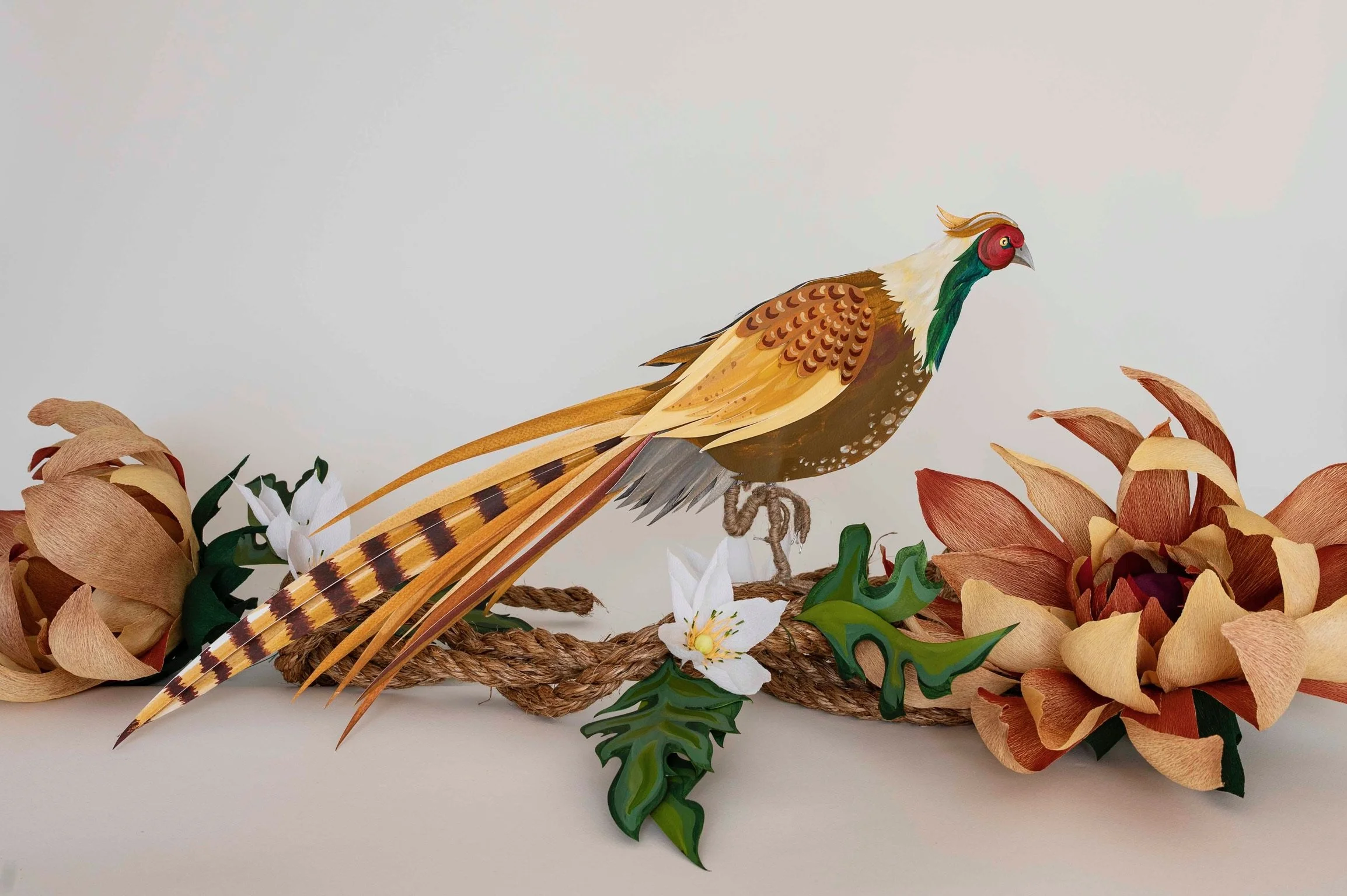 Details of art installation for Saicho Sparkling Tea Company