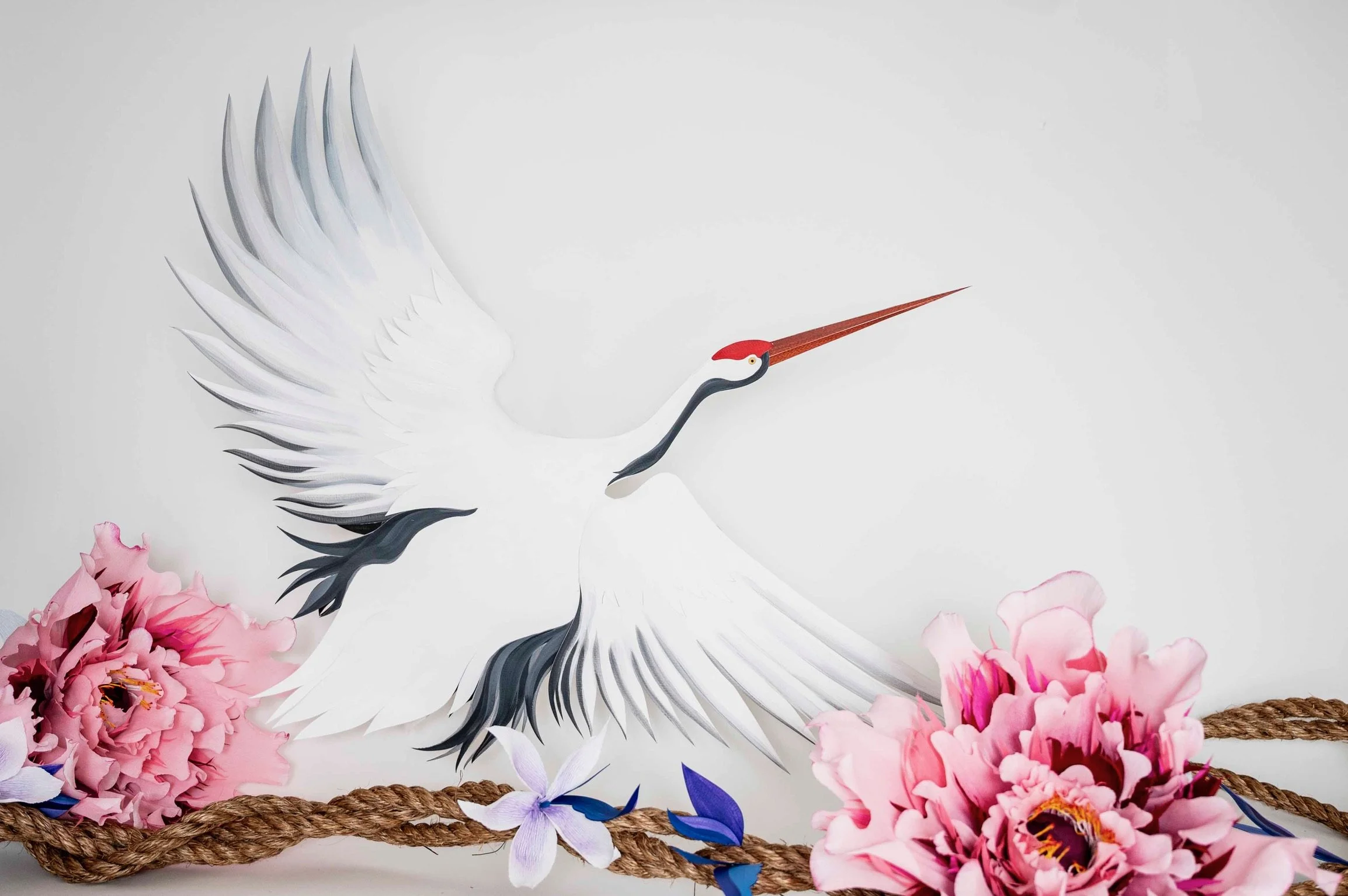 Details of art installation for Saicho Sparkling Tea Company