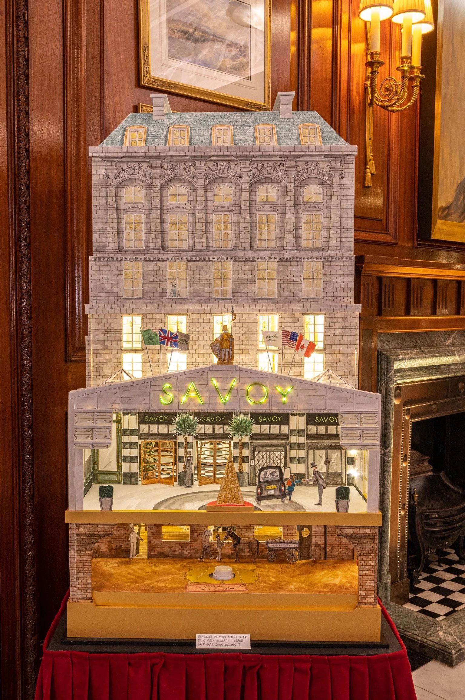 Savoy Dolls House - Christmas Installation - Polar Black