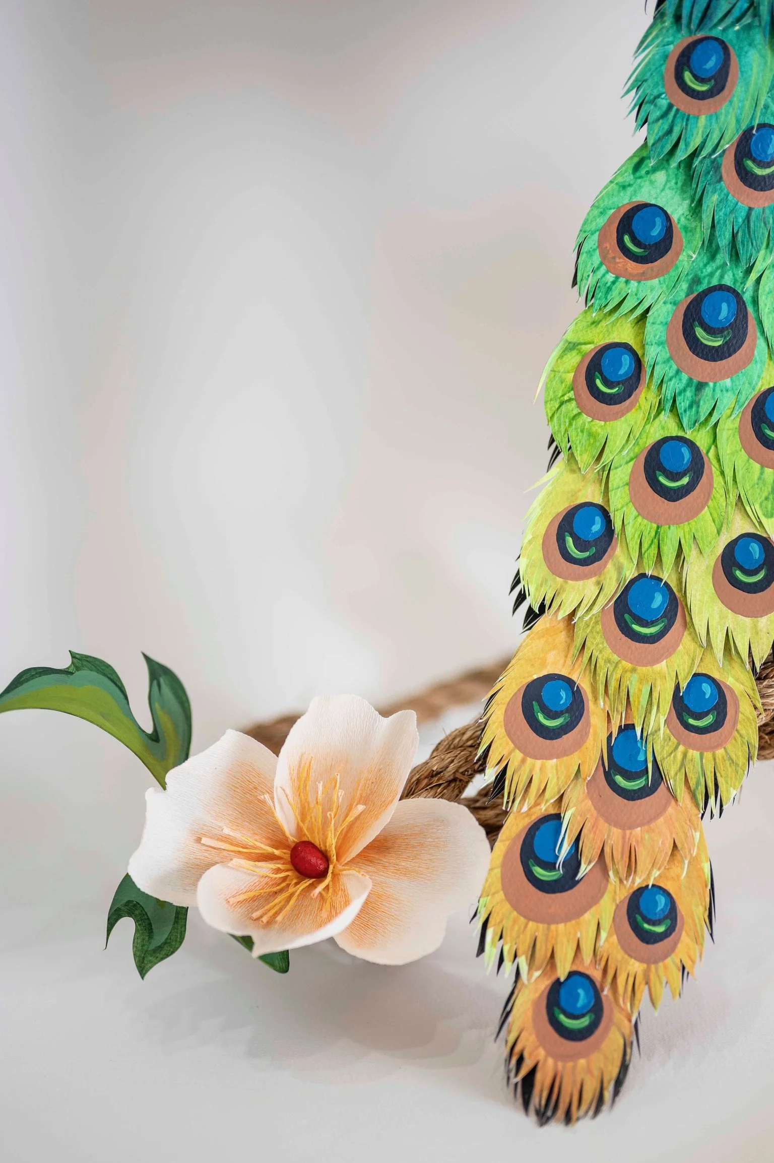 Details of art installation for Saicho Sparkling Tea Company