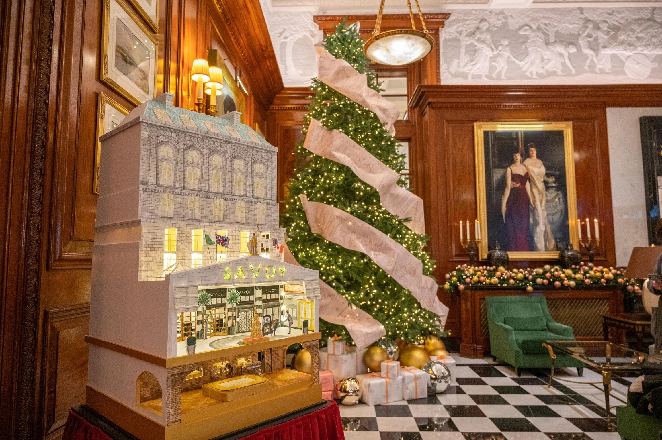 Savoy Dolls House - Christmas Installation - Polar Black