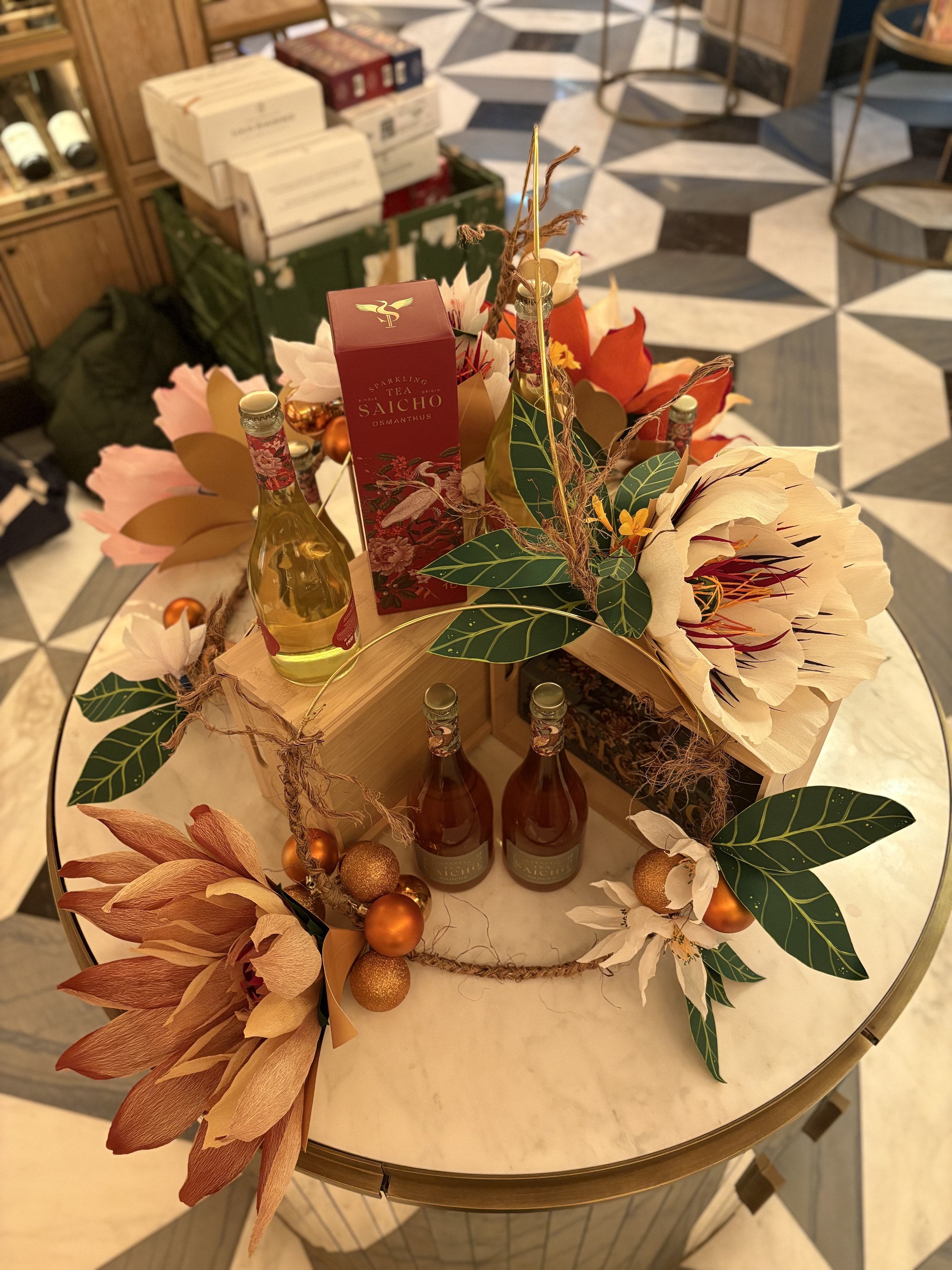 Harrods Saicho Sparkling Tea Display