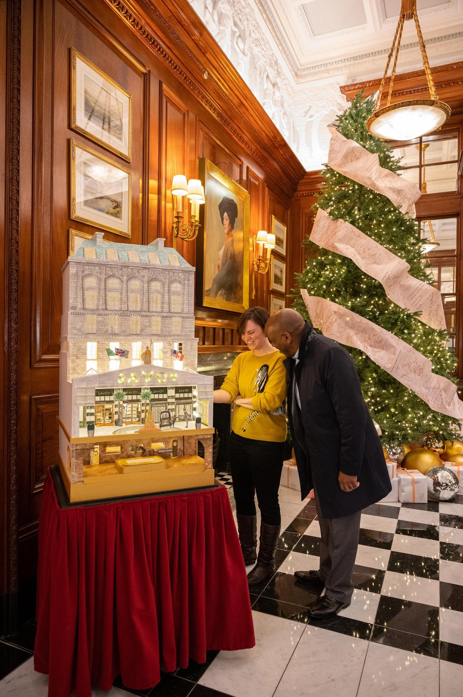 Savoy Dolls House - Christmas Installation - Polar Black