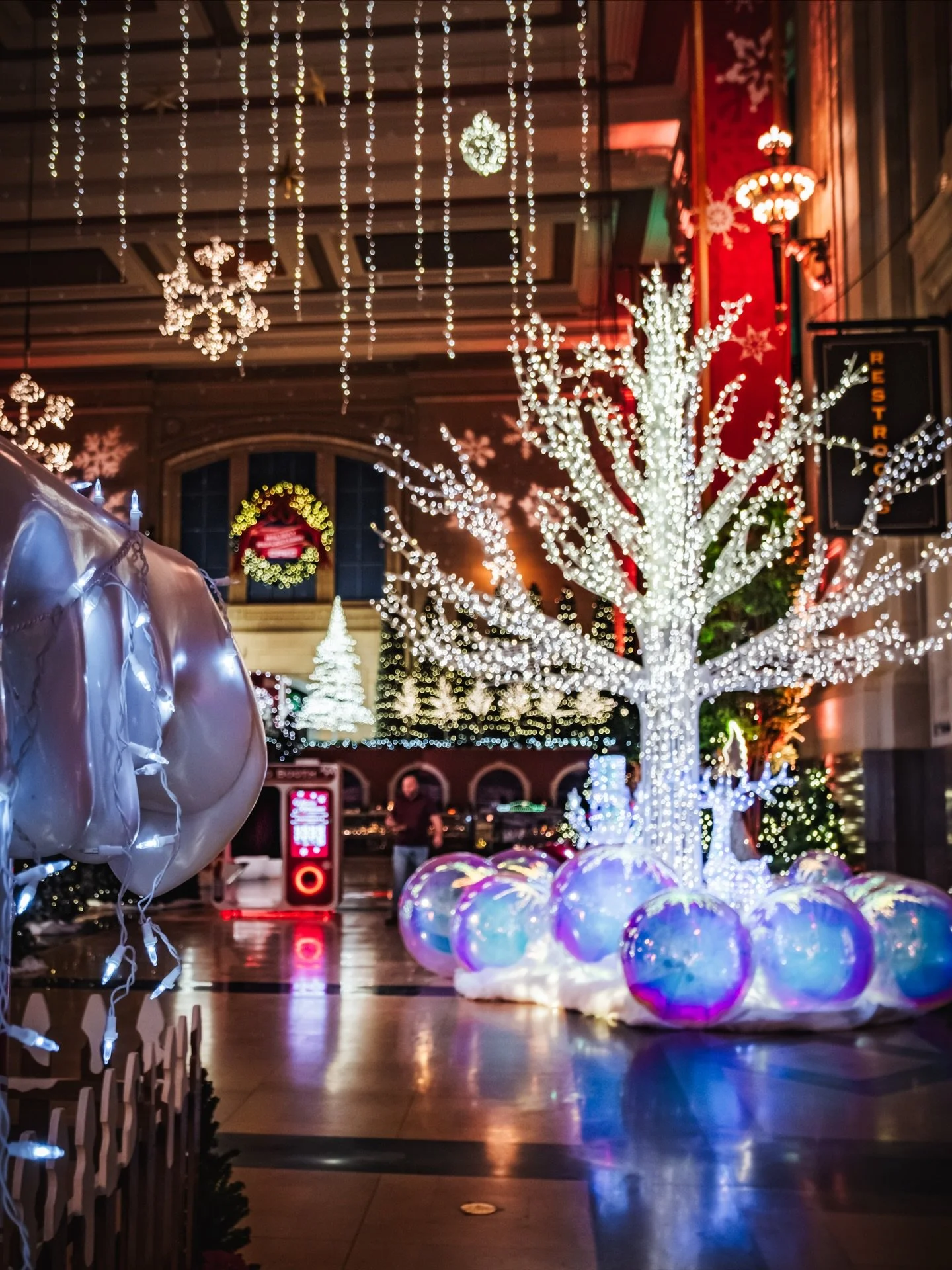 ✨ Holiday Reflections at Union Station ✨
Here are a few images from this year&rsquo;s display &mdash; glowing trees, sparkling lights, and that classic Christmas charm filling every corner. Always worth the visit. 🎄✨
@unionstationkc 

#HolidayReflec