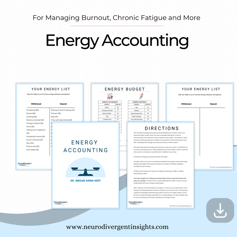 Energy Accounting Worksheets (Personal Use)