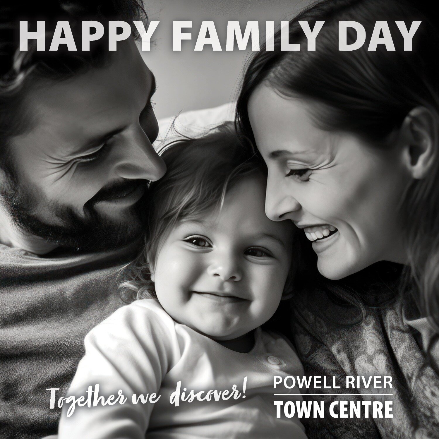 Happy Family Day from the Powell River Town Centre! 

Just a reminder that we will be closed, today (Monday, February 19th) and will re-open tomorrow, Tuesday, February 20th at 9:30am. Our administration office is also closed and will re-open tomorro