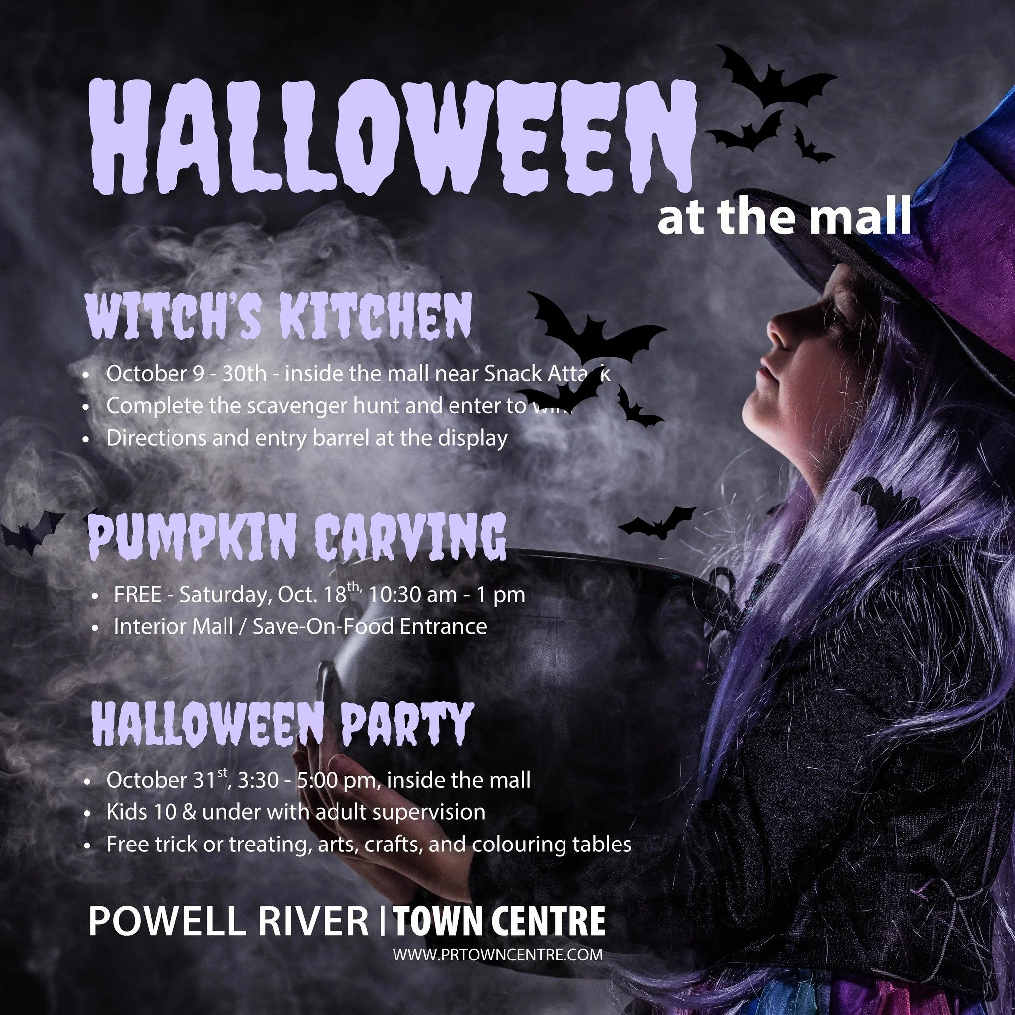This Halloween, be sure to visit Town Centre, for costumes, candy, and free family activities!

#halloween2025 #pumpkinseason #trickortreat 

www.prtowncentre.com