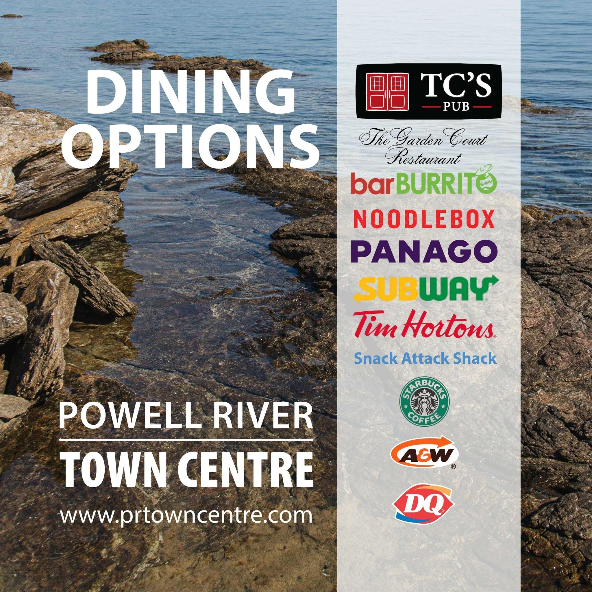 Hungry? Check out all of the options at Powell River Town Centre!
#lunchtime #takeout #snacktime #discoverpowellriver