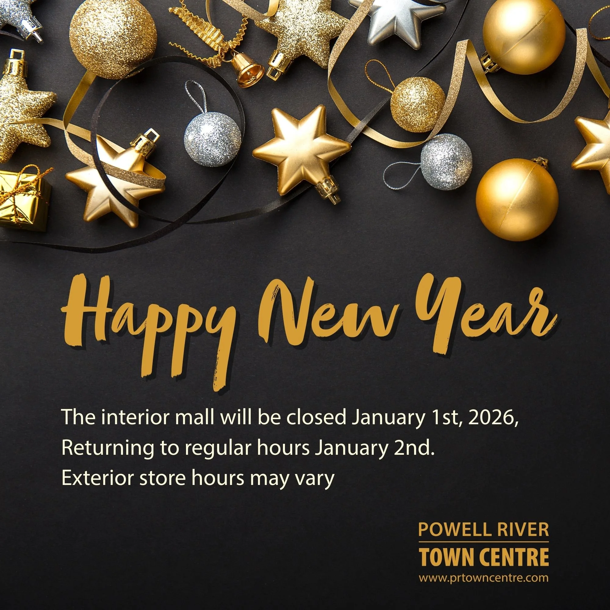 Happy New Year from your friends at Powell River Town Centre.